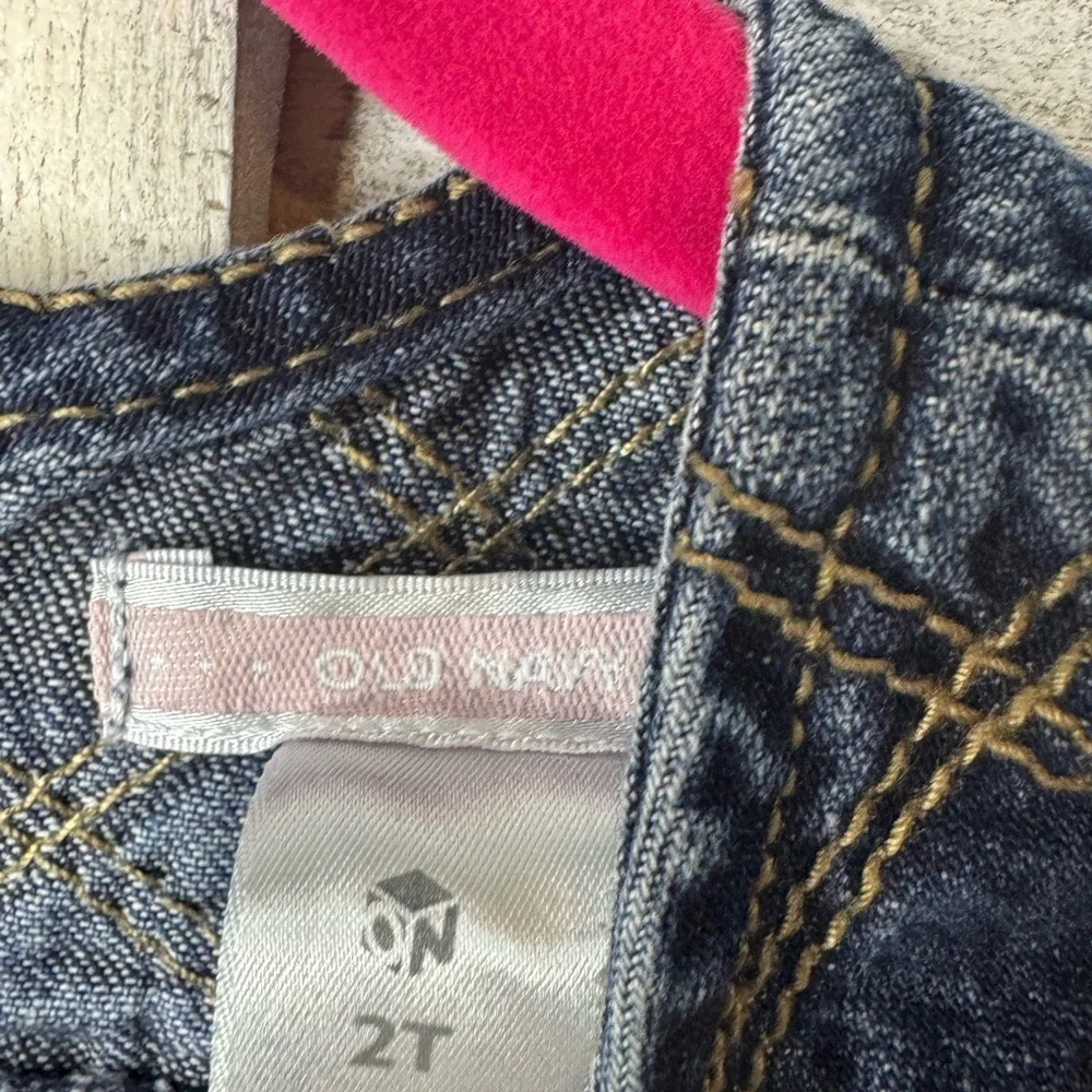 Old Navy Toddler Denim Dress 2T Pocket Chambray Casual Cute Everyday